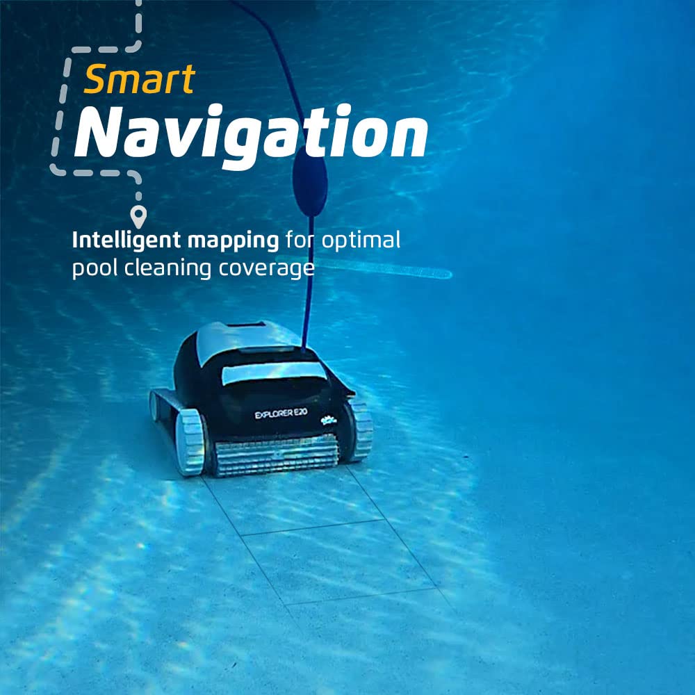 Dolphin (2026 Model) Explorer E20 Automatic Robotic Pool Vacuum Cleaner, Wall Climbing, Active Scrubber Brush - Image 6