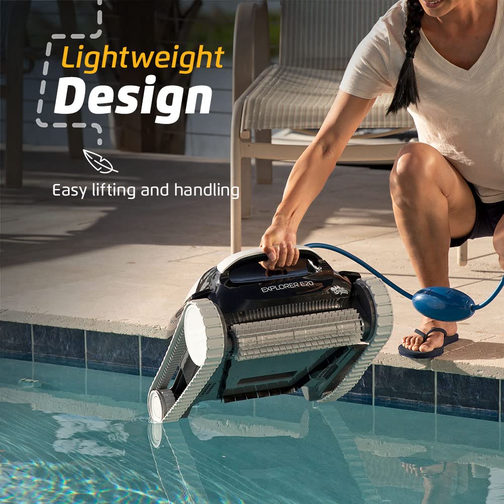 Dolphin (2026 Model) Explorer E20 Automatic Robotic Pool Vacuum Cleaner, Wall Climbing, Active Scrubber Brush - Image 7