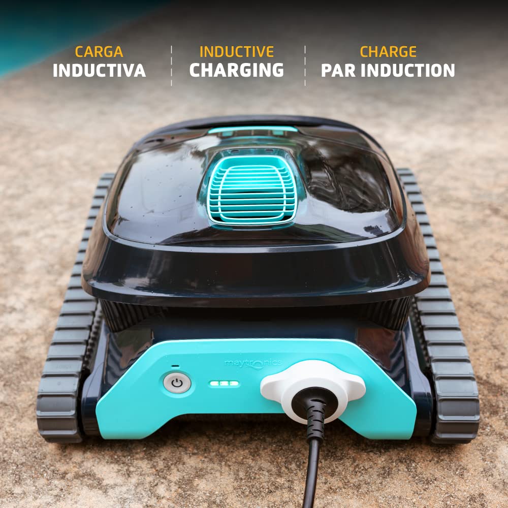 Dolphin (2026 Model) Liberty 200 Cordless Robotic Pool Vacuum Cleaner — Simple Inductive Charging Wall Climbing Capabilities Ideal for Above and In-Ground Pools up to 33 FT in Length Blue - Image 3