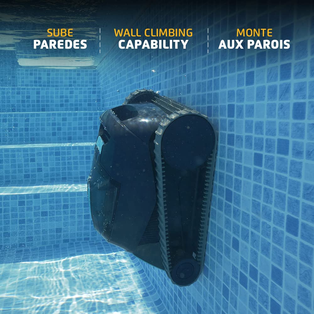 Dolphin (2026 Model) Liberty 200 Cordless Robotic Pool Vacuum Cleaner — Simple Inductive Charging Wall Climbing Capabilities Ideal for Above and In-Ground Pools up to 33 FT in Length Blue - Image 4