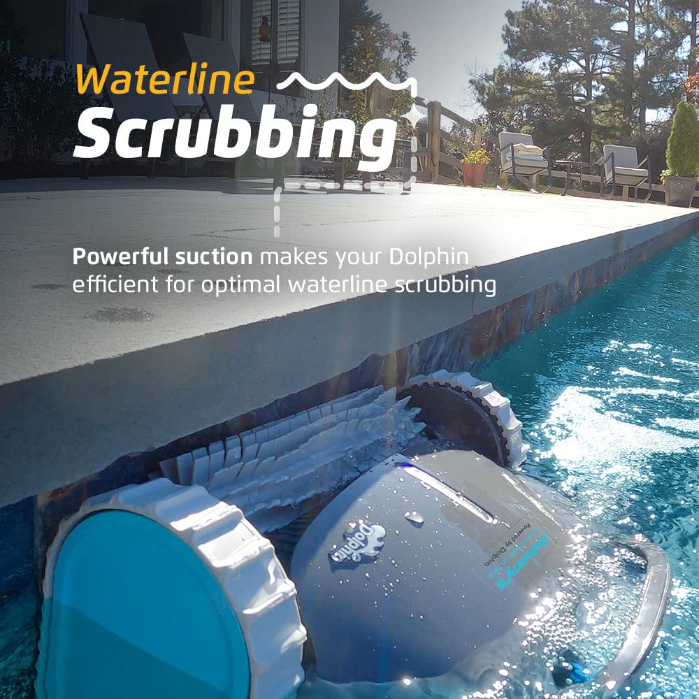 Dolphin Advantage Ultra Automatic Robotic Pool Vacuum Cleaner, Wall Climbing, Waterline Scrubber Brush, Top Load Filter, Ideal for In-Ground Pool Types Upto 50 FT in Length - Image 3