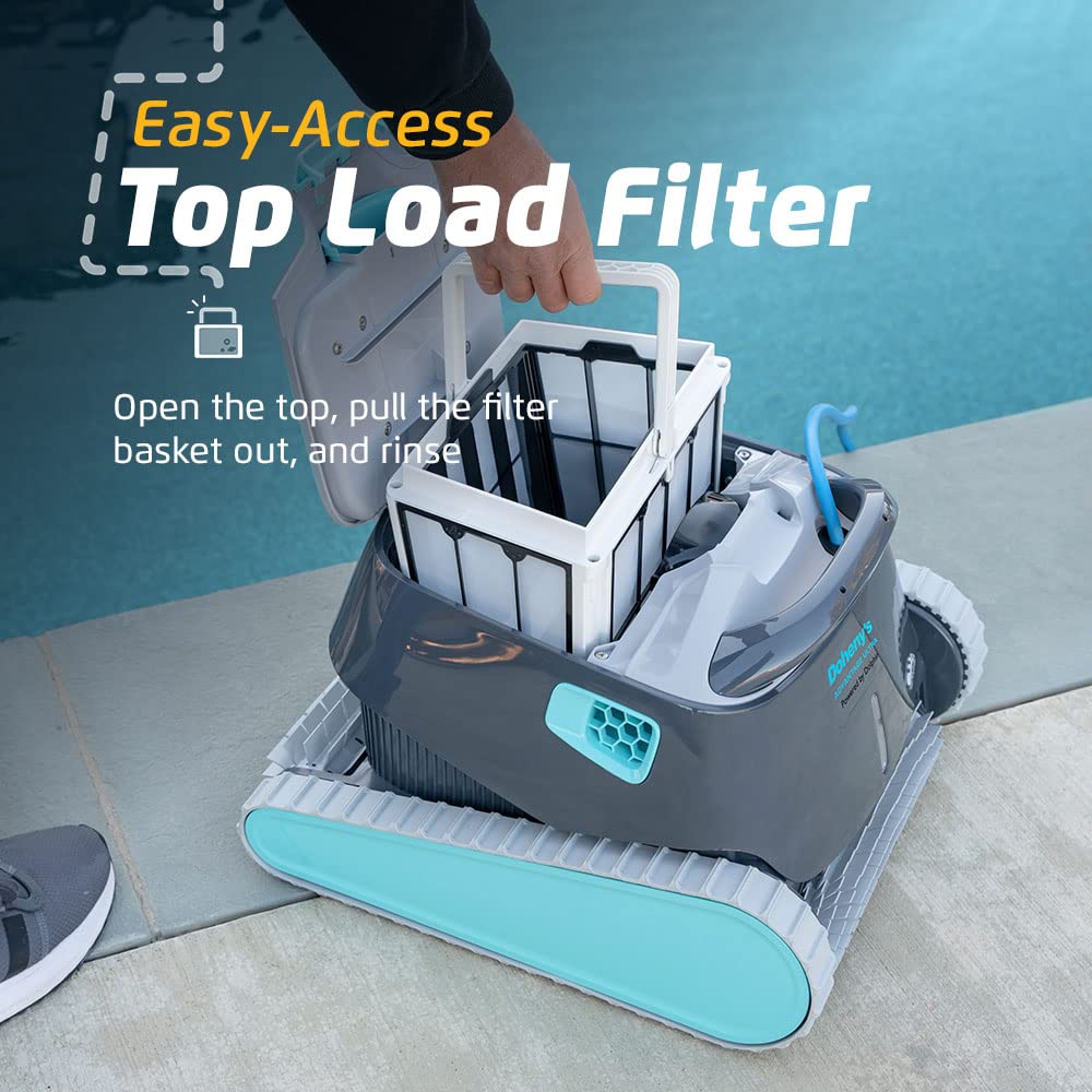 Dolphin Advantage Ultra Automatic Robotic Pool Vacuum Cleaner, Wall Climbing, Waterline Scrubber Brush, Top Load Filter, Ideal for In-Ground Pool Types Upto 50 FT in Length - Image 5