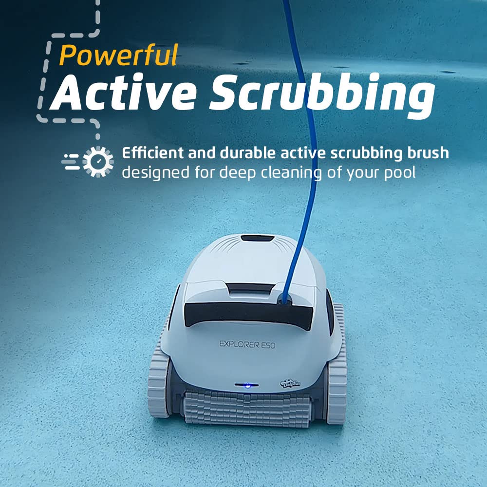 Dolphin (2026 Model) Explorer E50 Wi-Fi Automatic Robotic Pool Vacuum Cleaner, Waterline Scrubber Brush, Ideal for All Pool Up to 50 Feet in Length - Image 5