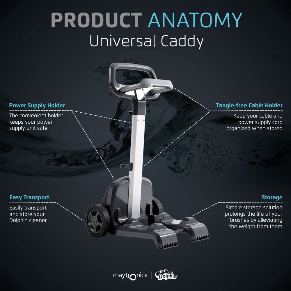Dolphin Genuine Accessory — Universal Caddy for Any Robotic Pool Vacuum Cleaner — Easy to Transport and Store Your Dolphin Year-Round - Image 4
