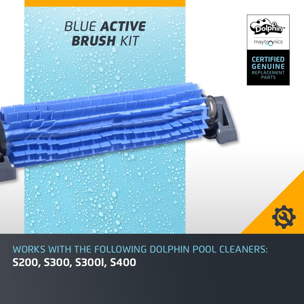Dolphin Genuine Replacement Part Active Blue Brush Kit Part Number 9995545-ASSY - Image 3
