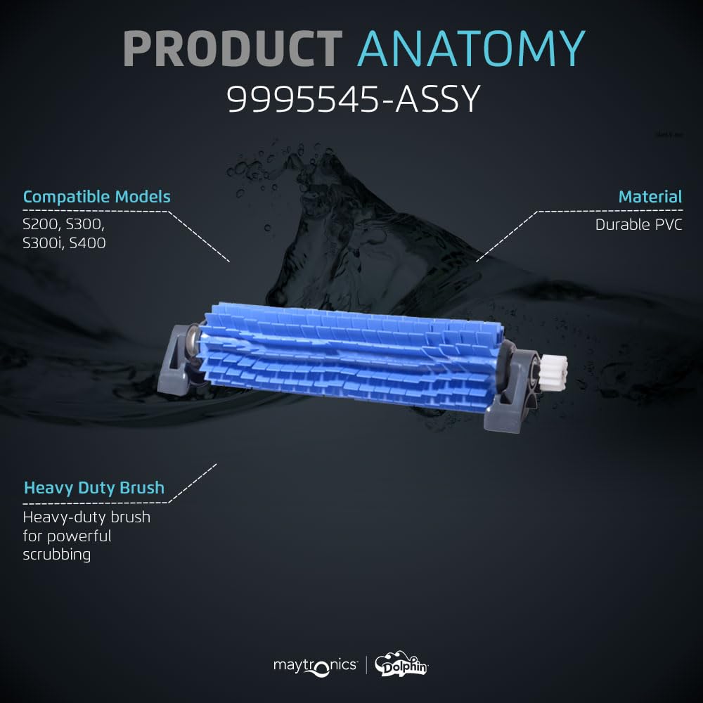 Dolphin Genuine Replacement Part Active Blue Brush Kit Part Number 9995545-ASSY - Image 4