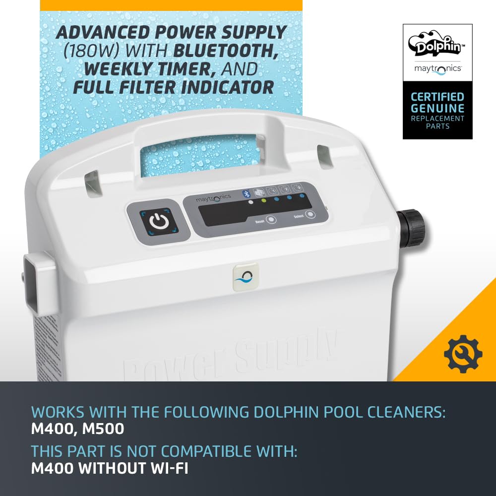 Dolphin Genuine Replacement Part Advanced Power Supply Unit with Weekly Timer, Filter Indicator, and Bluetooth Part Number 9995679-ASSY - Image 3