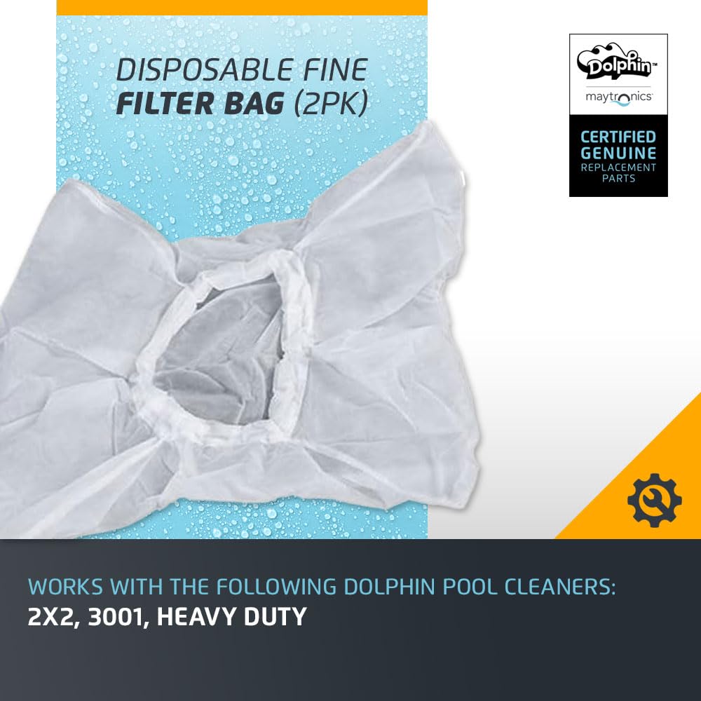 Dolphin Genuine Replacement Part — Disposable Fine Filter Bag (2PK) — 9991440-R2 - Image 3