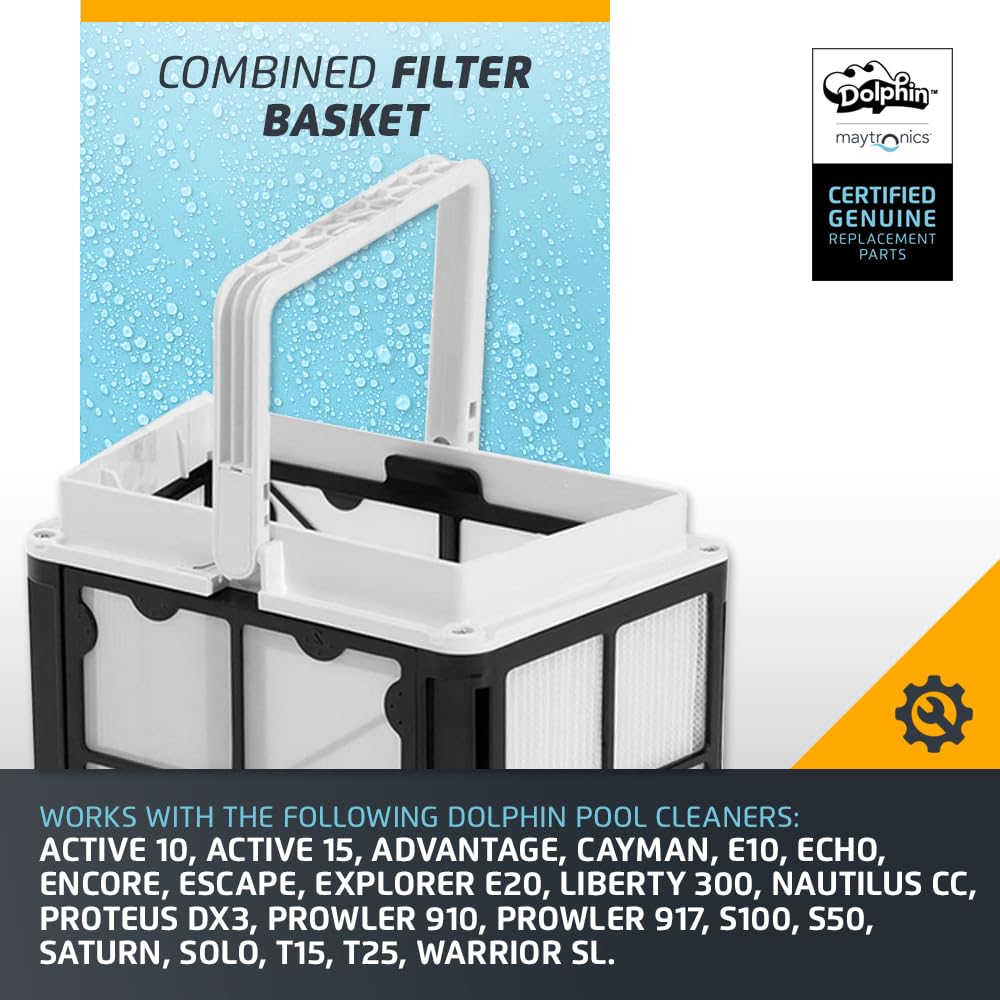 Dolphin Genuine Replacement Part — Filter Basket with 2 Fine Filter Panels and 2 Ultra-Fine Filter Panels — 9991465-ASSY - Image 3