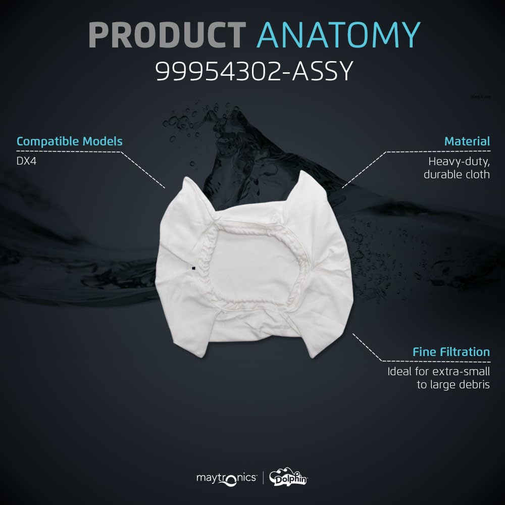 Dolphin Genuine Replacement Part — Fine Filter Bag for Powerful Filtration — 99954302-ASSY - Image 4