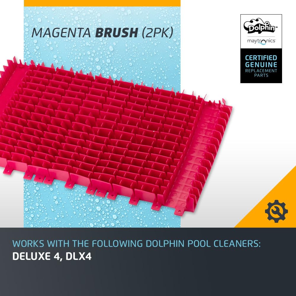 Dolphin Genuine Replacement Part — Front and Rear Magenta Brushes (2PK) — 6101640-R2 - Image 3