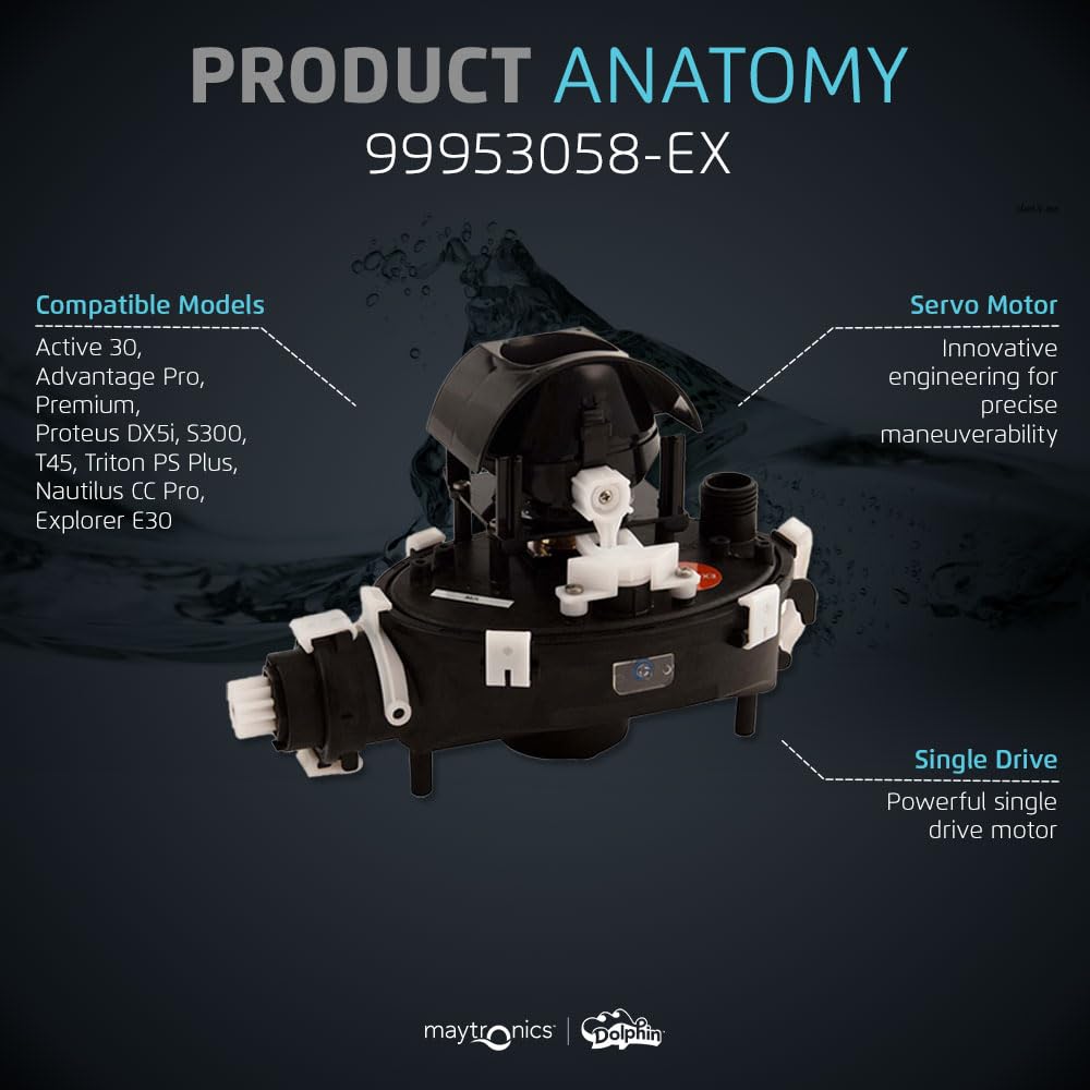 Dolphin Genuine Replacement Part — Robotic Pool Cleaner Motor Unit — Part Number 99953058-EX - Image 4