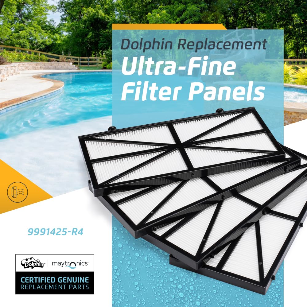 Dolphin Genuine Replacement Part Ultra-Fine Filter Panels (4PK) Part Number 9991425-R4 - Image 2