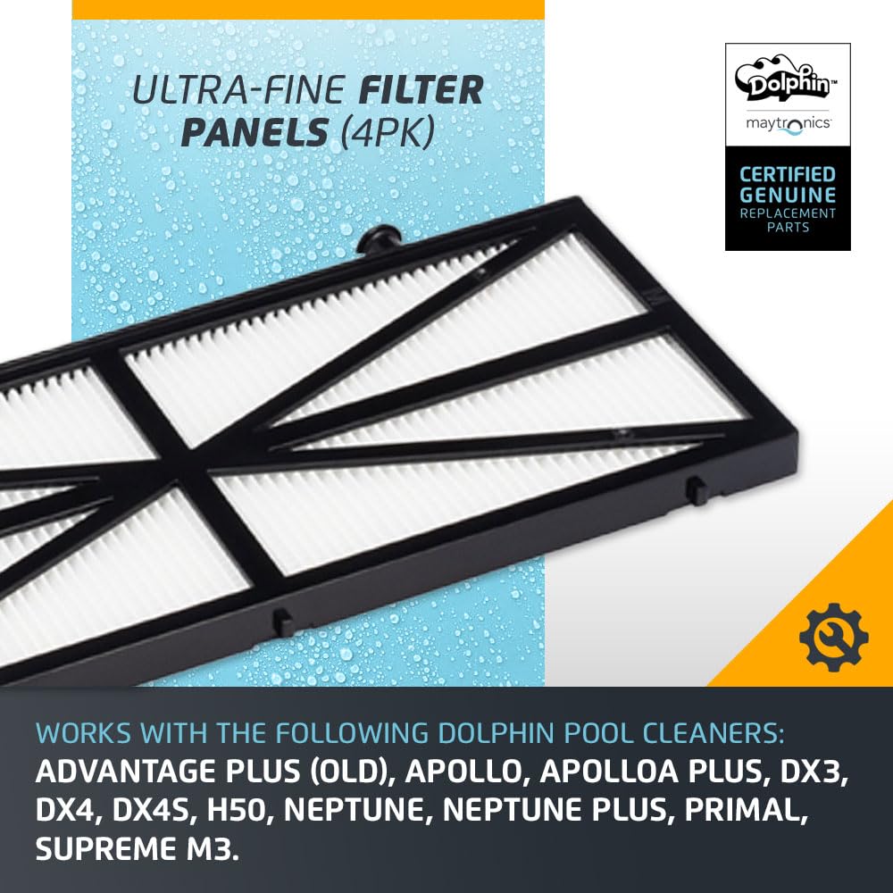 Dolphin Genuine Replacement Part — Ultra-Fine Filter Panels (4PK) — 9991422-R4 - Image 3