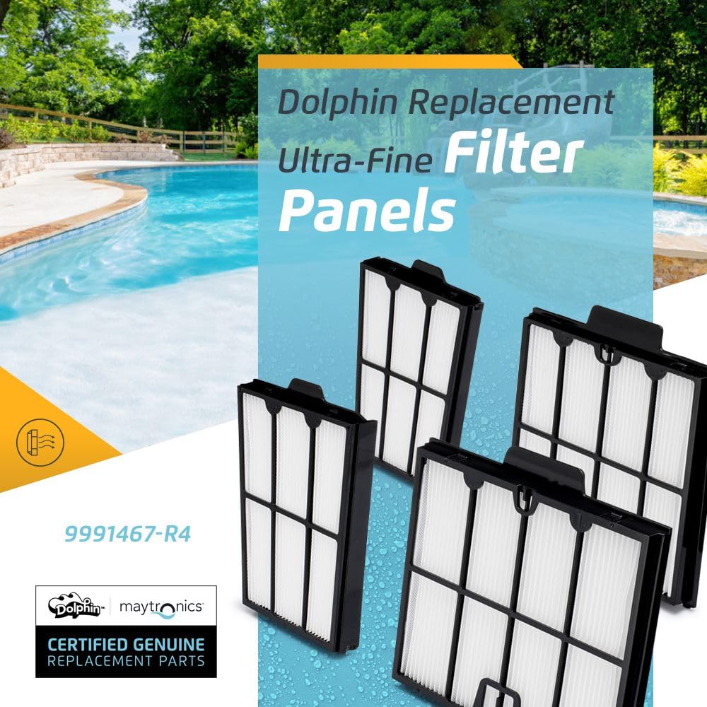 Dolphin Genuine Replacement Part — Ultra-Fine Filter Panels (4PK) — 9991467-R4 - Image 2