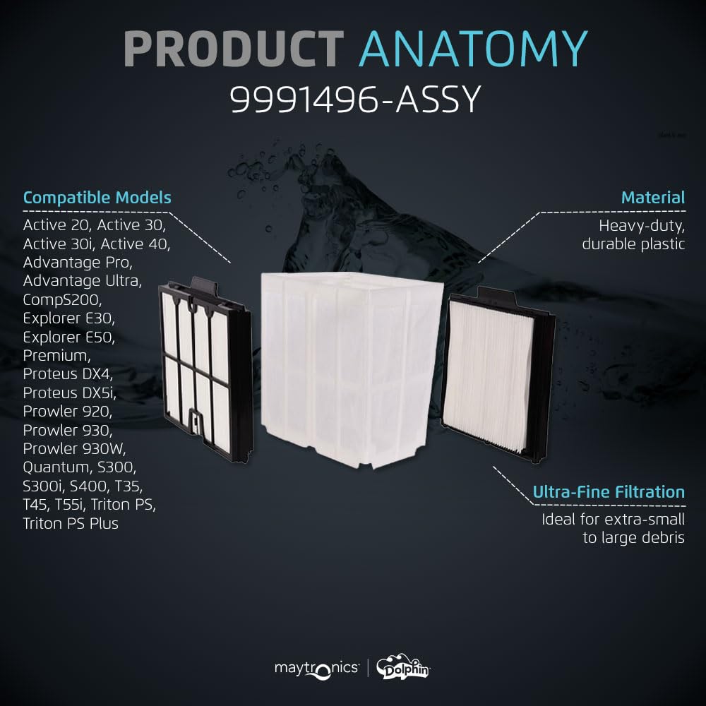 Dolphin Genuine Replacement Part — Ultra-Fine Filter Panels and Insert — 9991496-ASSY - Image 4
