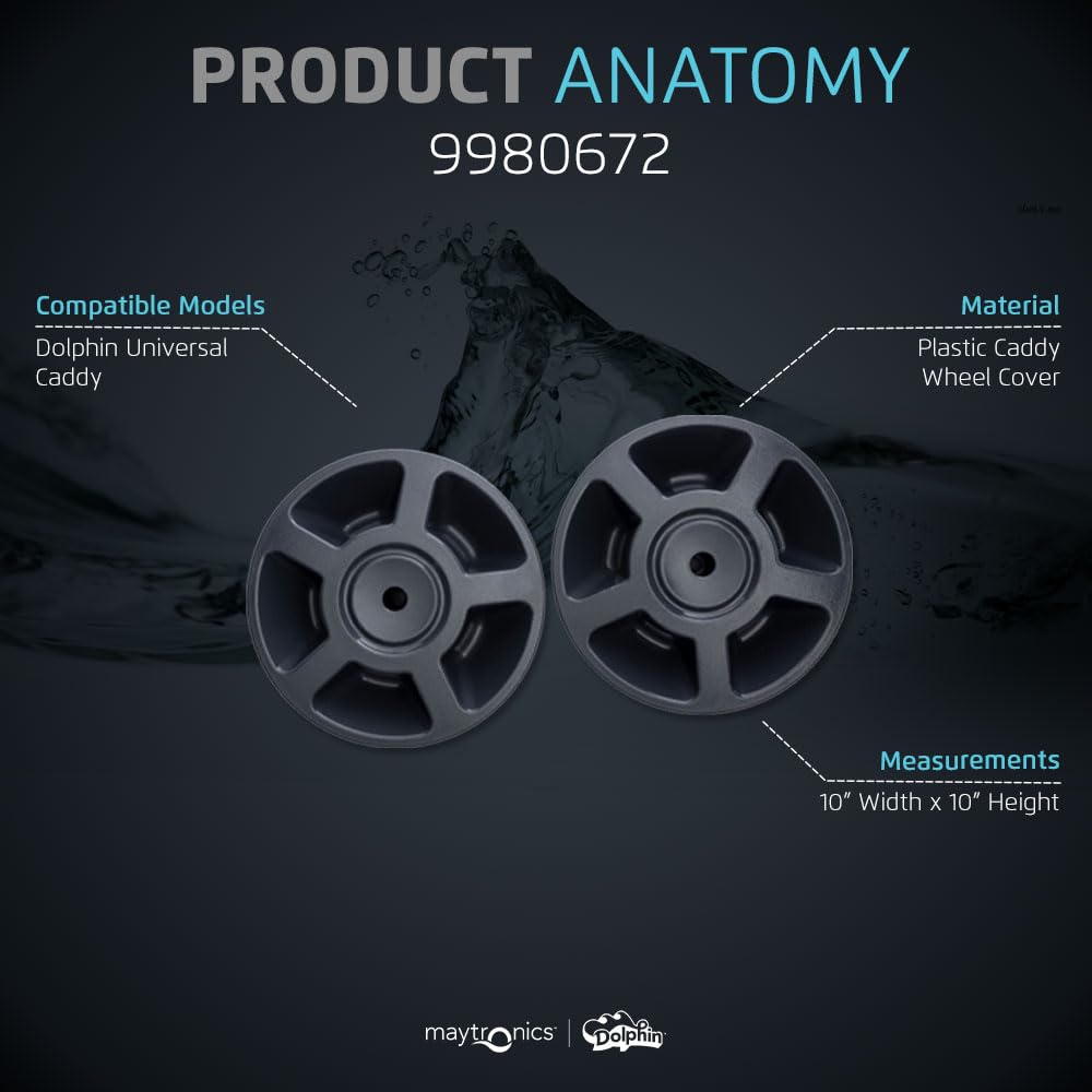 Dolphin Genuine Replacement Part — Wheel Cover for Universal Caddy — 9980672 - Image 4
