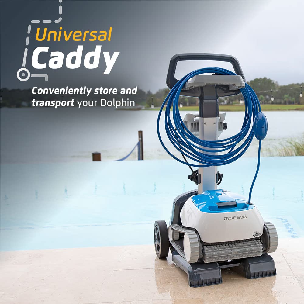 Dolphin Proteus DX3 Automatic Robotic Pool Vacuum Cleaner Includes Caddy for Easy to Transport and Storage, Ideal for In-Ground Pool up to 33 FT in Length - Image 3