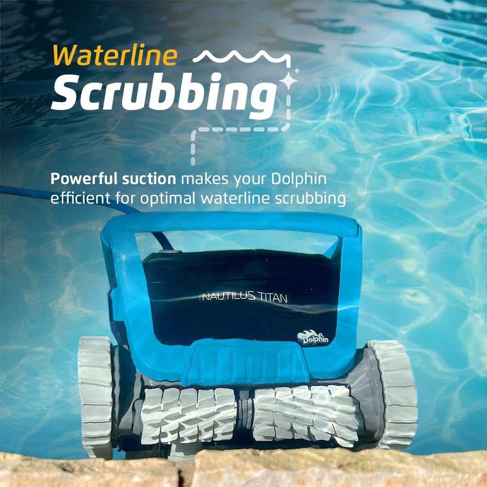 Dolphin (Upgraded 2026) Nautilus Titan Wi-Fi Automatic Robotic Pool Vacuum Cleaner Waterline Scrubbing, Multi-Layer Filtration, Ideal for Inground Pool up to 50 FT in Length - Image 3