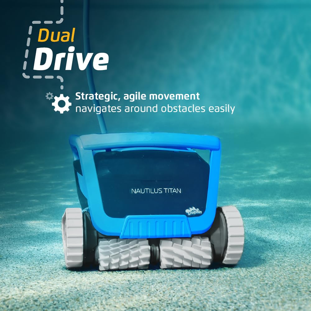 Dolphin (Upgraded 2026) Nautilus Titan Wi-Fi Automatic Robotic Pool Vacuum Cleaner Waterline Scrubbing, Multi-Layer Filtration, Ideal for Inground Pool up to 50 FT in Length - Image 8