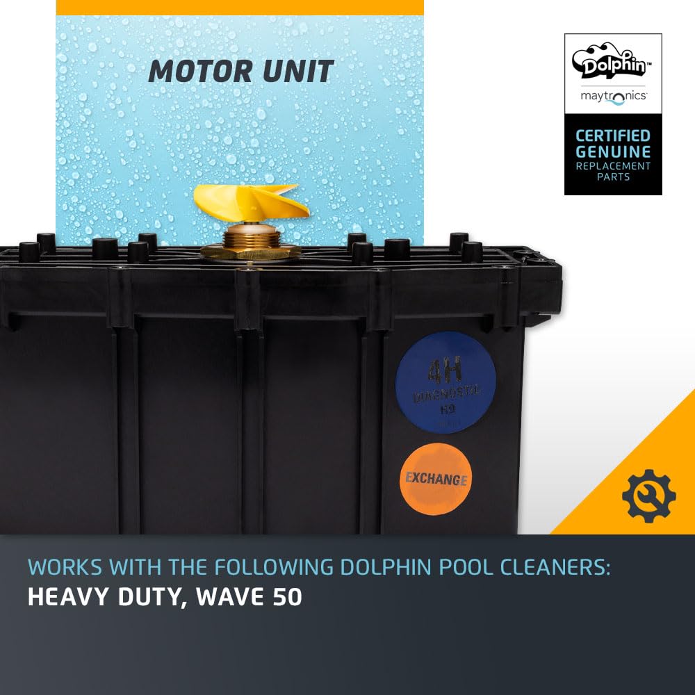 Genuine Dolphin Replacement Part — Robotic Pool Cleaner Motor Unit — 9995365RD-EX - Image 3