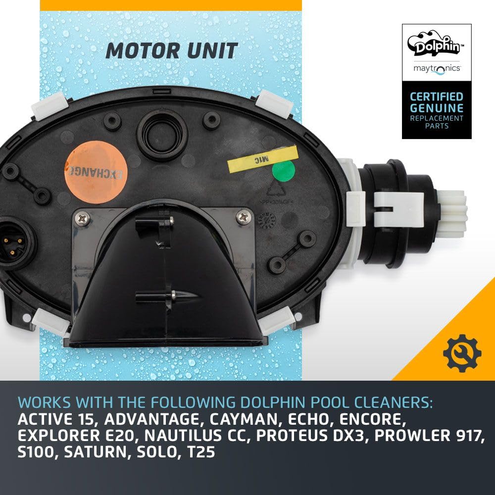 Genuine Dolphin Replacement Part — Robotic Pool Cleaner Motor Unit — 9995386-EX - Image 3