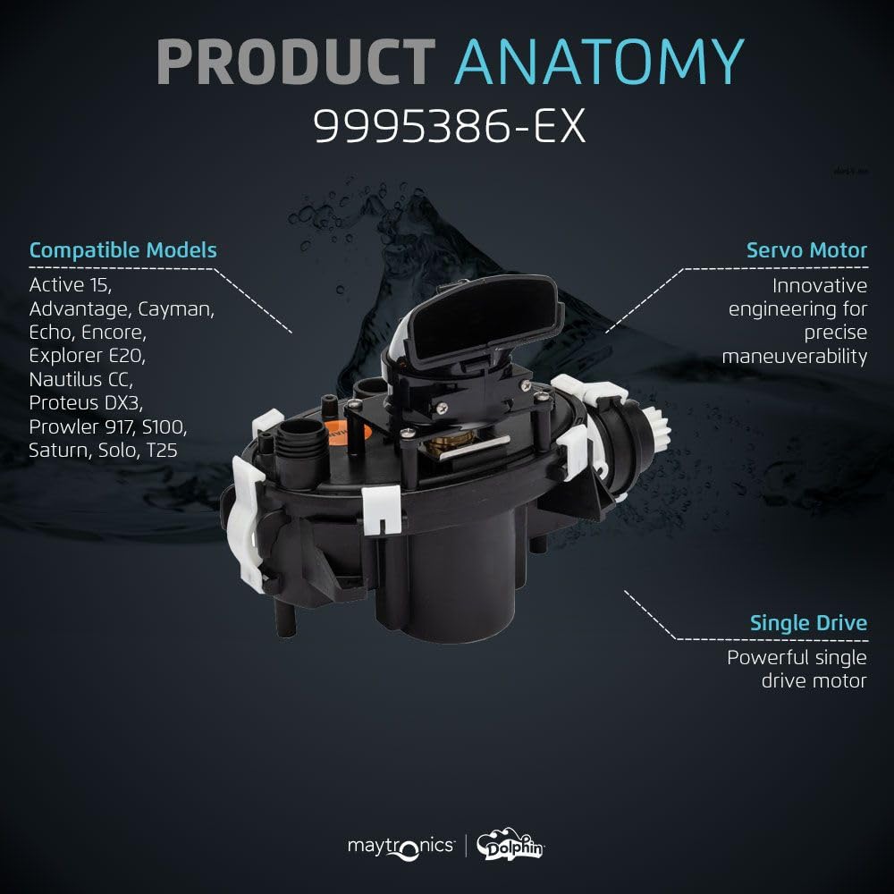 Genuine Dolphin Replacement Part — Robotic Pool Cleaner Motor Unit — 9995386-EX - Image 4